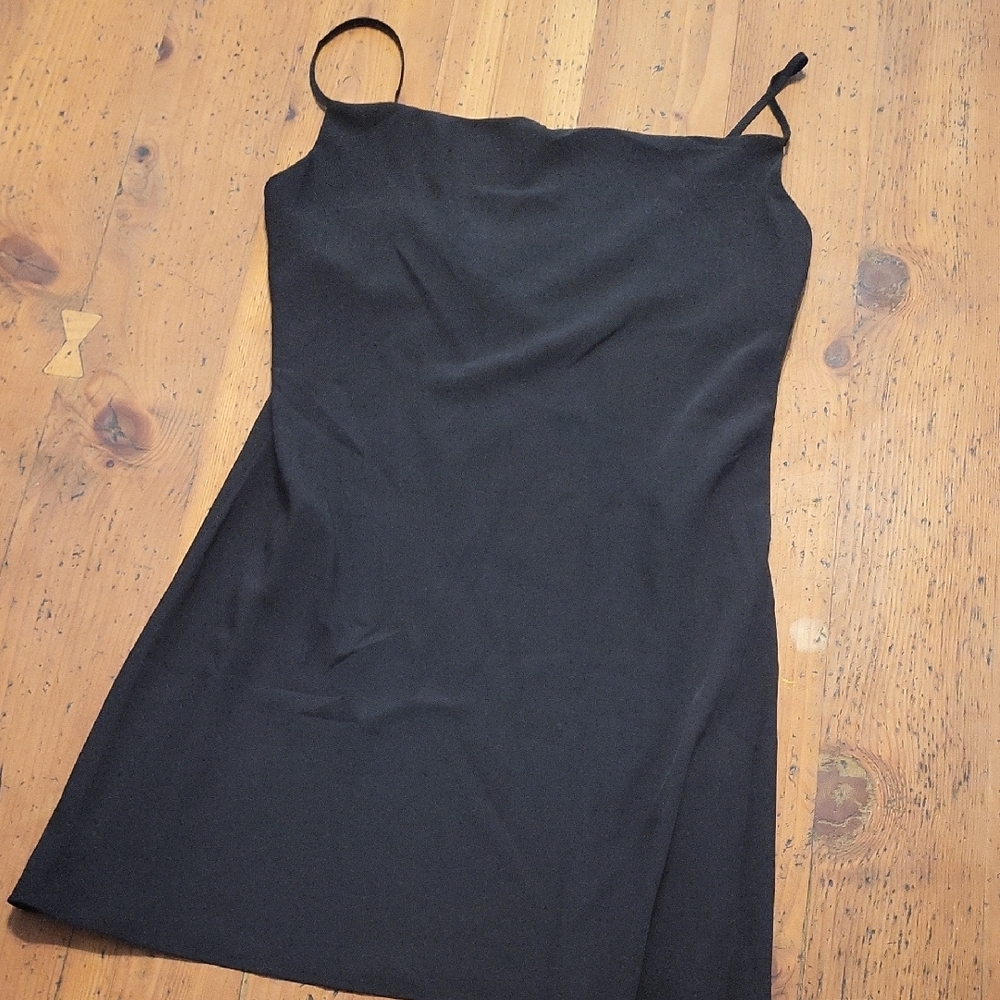 Forever 21 Black Spaghetti Strap Mini Slip Dress